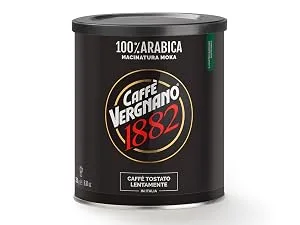 Caff Vergnano 1882 Coffee Can 100% Arabica Ground Espresso - 250 g Pack - product information 7