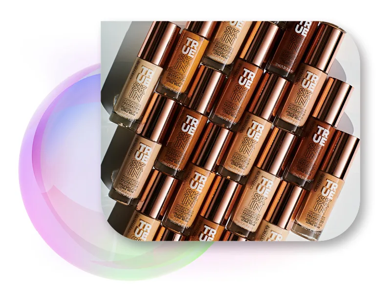 Catrice True Skin Hydrating Foundation No. 010 Nude moisturizing long -lasting natural vegan without alcohol without parabens without microplastic particles 1 Pack (30ml) 010 Cool Cashmere 30 ml (1 Pack) - Packshot