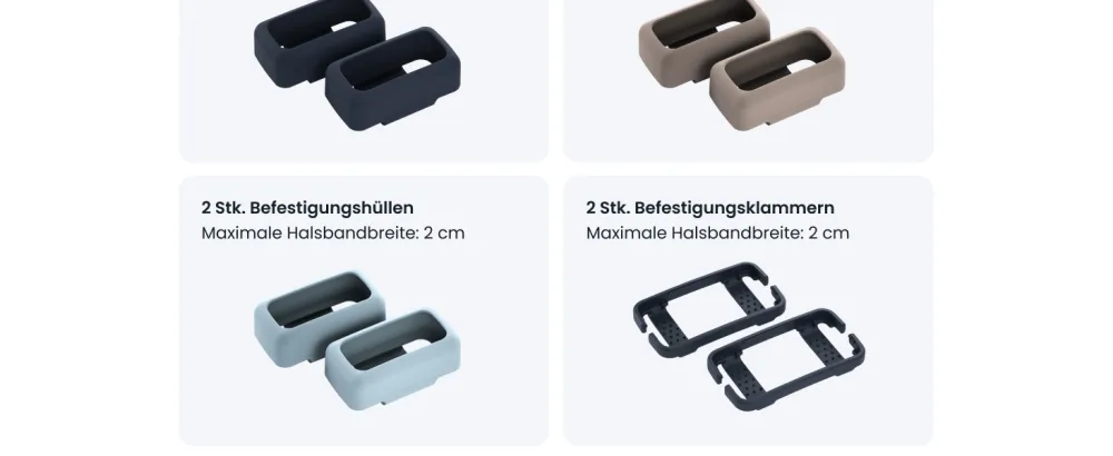 Tractive Mounting Clips (2 PCS) for the CAT Mini GPS Tracker for Cats for Safe Adventures One Size Clip Mount - product information 3