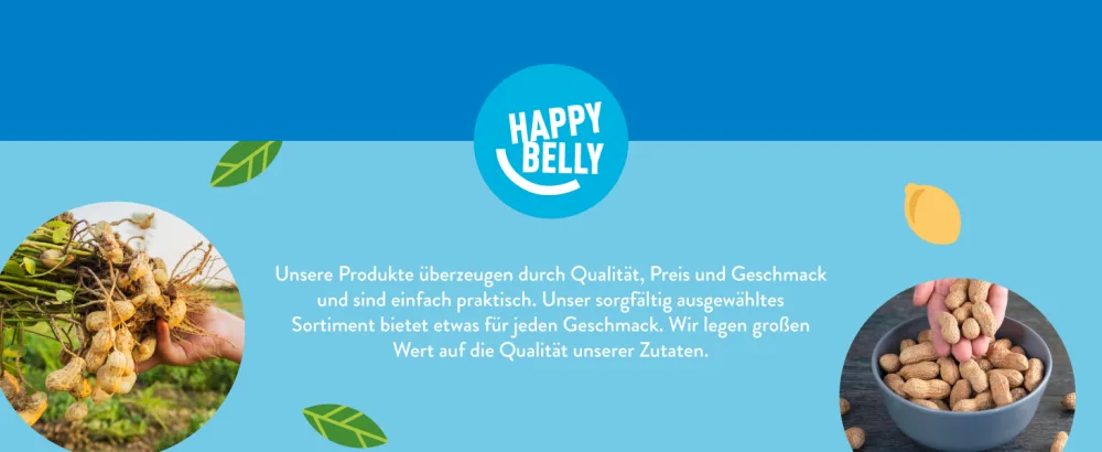 Amazon Brand: Happy Belly Roasted and Salted Peanuts 500g (Pack of 2) Salted 500g (Pack of 2) - product information 1