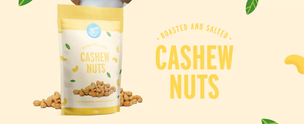Amazon Brand: Happy Belly Roasted and Salted Cashew Nuts 150g (Pack of 6) - product information 3