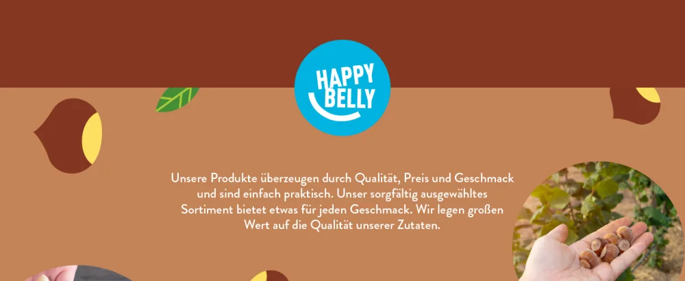 Amazon Brand - Happy Belly Hazelnuts Roasted & Unsalted 500g (Pack of 2) 500 g (Pack of 2) - product information 1