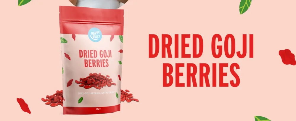 Amazon Brand: Happy Belly Goji Berries Dried 500g (Pack of 2) - product information 3