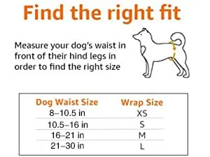 Amazon Basics Dog Diapers for Male Dogs Disposable Diapers L White Large 50-Pack - product information 3