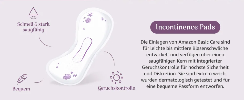 Amazon Basic Care Incontinence Pads Maxi Unscented 6 Packs of 8 (48 Pads) Extra Plus Large - product information 2