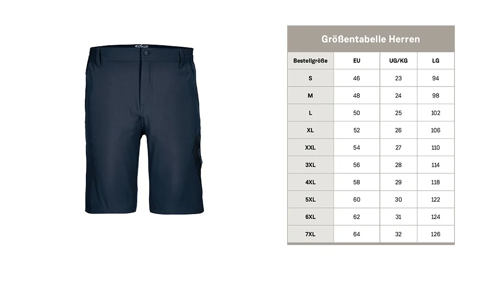 Killtec men's functional trousers with zip-off legs packable Kos 13 Mn Pnts 50 Dark Anthracite - Herren Hose