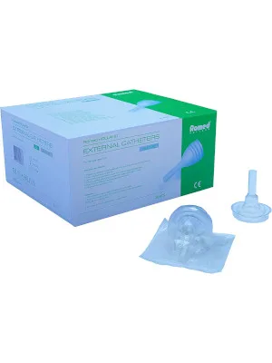 Romed urinal condom external catheter silicone for men individually packed (XL 30 pieces) - romed-urinalkondom-silikon-ECSIL-300x400