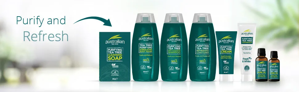 Australian Tea Tree Toothpaste Cleansing Vegan Cruelty-Free Fluoride-Free Fresh & White Natural 100ml 100 ml (Pack of 1) - purifying australian tea tree range