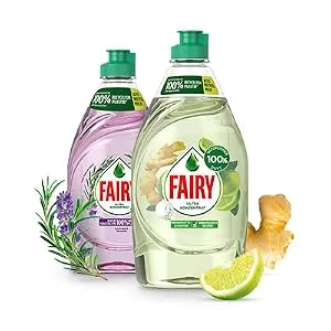 Fairy detergent Max Power Original effective formula for clean dishes and fat solving power for greasy pots and pans 660ml (1 Pack) - Fairy Pure & Naturals