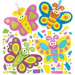Baker Ross Easter Parachutes Pack of 5 Easter Toys for Kids (AX804) - Sticker Kit