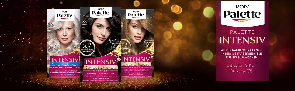 Palette intensive creme coloring 6-88/678 ruby red level 3 (3 x 115 ml) permanent hair color for up to 8 weeks of intensive color gloss & 100 % gray coverage - poly platte