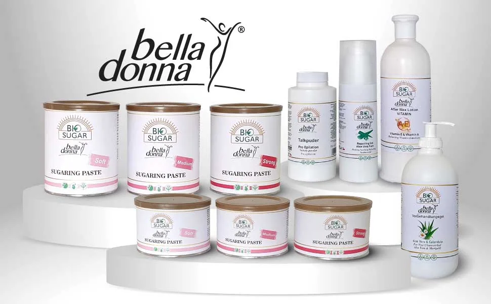 Bella Donna "soft" sugar paste for hair removal 1100 g (100 % natural) - silky smooth on all skin types soft 1 piece (1 Pack) - bio sugar