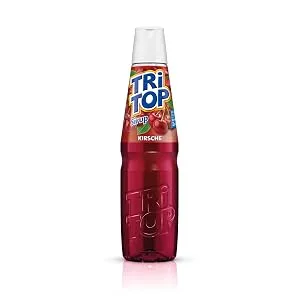 Tri top beverage syrup 3 Set |Orange-Cola-Mix lemon limette cherry |3x600ml 5 -liter soft drink per bottle cola lemon cherry 600 ml (3 -pack) - Kirsche