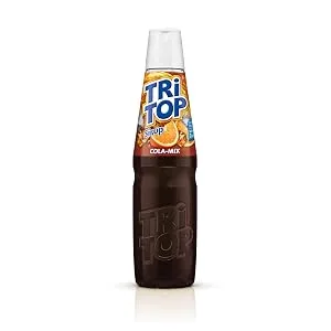 Tri top beverage syrup 3 Set |Orange-Cola-Mix lemon limette cherry |3x600ml 5 -liter soft drink per bottle cola lemon cherry 600 ml (3 -pack) - Orange-Cola Mix