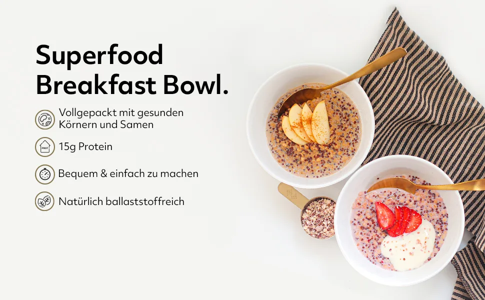 Protein Works Superfood Breakfast Bowl | Apple & Cinnamon | High in Protein | 1.2kg Apple Cinnamon 1.2 kg (1 pack) - product information 2