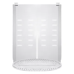 360 Rotating Makeup Organizer, chfine Adjustable Large Capacity Detachable Spinning Cosmetics Organizer with 4 Holder Storage Rack, Lazy Susan Makeup Organizer Makeup Sets (Crystal Clear) - Step 1
