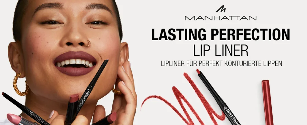 Manhattan Lasting Perfection Lipliner fb. 24 Red Diva long -lasting and opaque contour pencil 2 g 1 piece (1 Pack) Red Diva 1 piece (1 Pack) - LP Lipliner