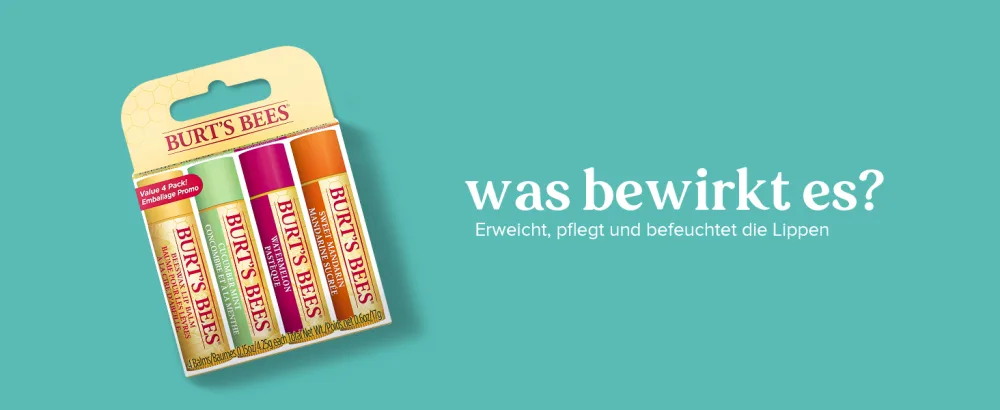 Burt's Bees 100 Percent Natural Moisturizing Lip Balm with Watermelon 1 Stick Watermelon 4.25 g (Pack of 1) - Burt