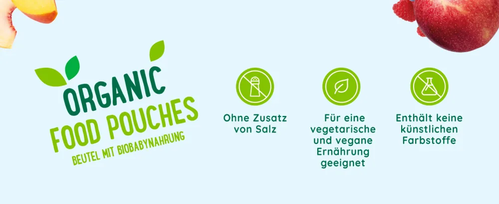 Amazon Brand: Mama Bear Quetschie Organic Apple Puree Vegetarian 90g (Pack of 6) - product information 2