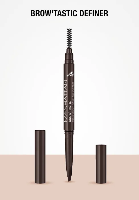 Manhattan Brow'tstic Professional Pencil FB. 004 Black Brown eyebrow pencil with integrated brush 1.4 g 1 piece (1 Pack) fb. 004 - Brow