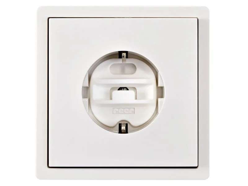 reer socket cap with key 6+1 pieces white the original from the inventor of the socket protection white 7 pieces (1 pack) - Universell einsetzbar