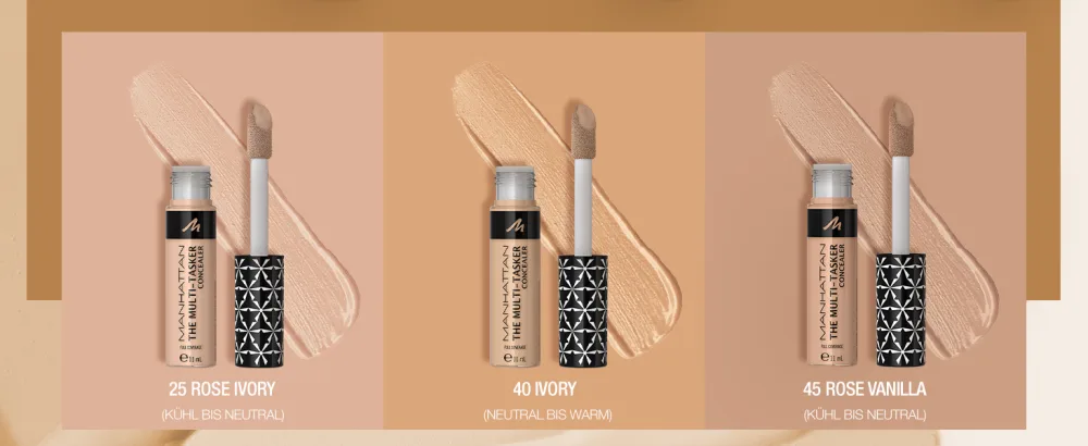 Manhattan Multi-Tasker concealer fb. 20 fair liquid waterproof concealer with a large soft touch applicator 11 ml concealer fb.20 - HELL