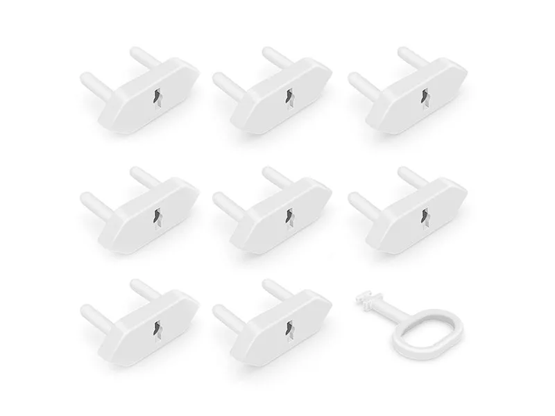 Reer socket cap pack of 8 for sockets in Switzerland can also be used for recessed sockets T13 with key white - Universell einsetzbar