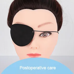 Eye Patch, YGDZ 12pcs Soft Felt Eye Patches for Adults Kids, Adjustable Single Eye Mask for Lazy Eye, Black - Eye Patch