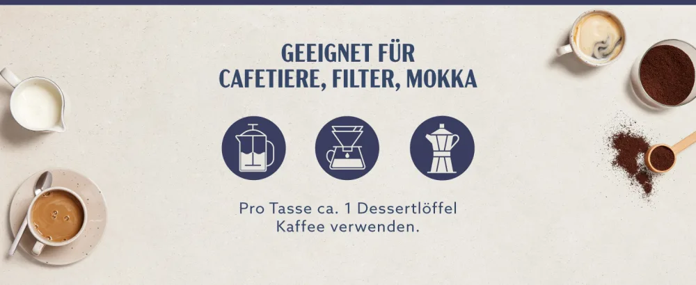 By Amazon ground coffee caff intenso 1 kg 4 packs with 250 g-rainforest alliance certification caff intensive 250 g (4 Pack) - product information 3