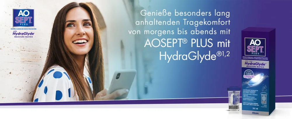 Aosept Plus with Hydraglyde single bottle 360 ml (1 pack) - Alcon AOSEPT PLUS with HydraGlyde