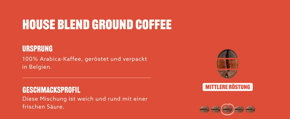 Our Essentials by Amazon Classic Ground Coffee Medium Roast 500g Pack of 4 - product information 1