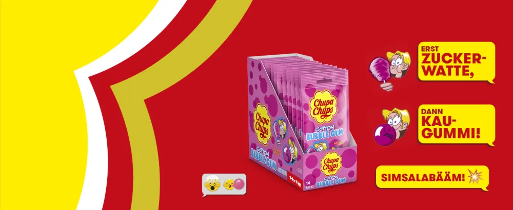 Chupa Chups Magic Cubes Bubble Gums in cube-shaped change the color when chewing storage pack contains 10 Magic Cube chewing gum boxes 10 x 86g - product information 12