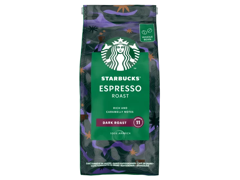 STARBUCKS Espresso Roast Dark Roast Whole Coffee Beans 450 g (Pack of 4) Unflavoured 1.8 kg (Pack of 1) - Espresso Roast