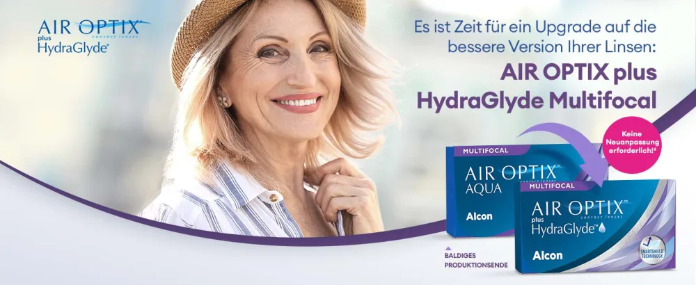 Air Optix Aqua Multifocal monthly soft lenses 6 pieces BC 8.6 mm DIA 14.2 mm ADD MED -6.50 diopters - ALCON_AIR OPTIX plus HydraGlyde Multifocal Upgrade