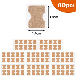 80 pcs toenail patch ingrown toenail correction sticker toenail correction patch corrector pedicure tools pedicure sticker toenail elastic patch - product information 2