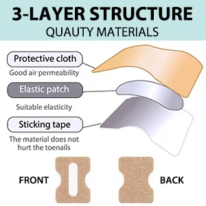 80 pcs toenail patch ingrown toenail correction sticker toenail correction patch corrector pedicure tools pedicure sticker toenail elastic patch - product information 3