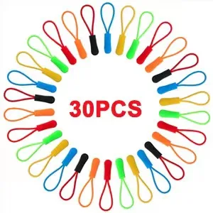 DONQL 30 piece zipper handle replacement zipper pulls nylon zipper pendant zipper loops for clothing backpack outdoor sports handicrafts (black) - product information 6