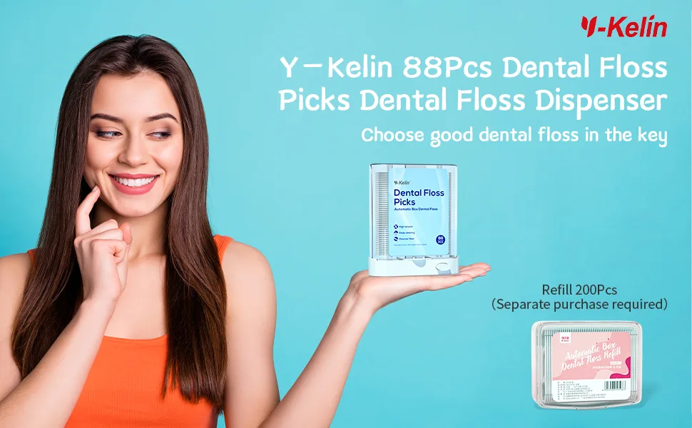 Dental Floss 88 Pieces Dental Floss Stick With Storage Box Tooth Wire/Dental Care Interdental 88.00 m (1 Pack) - product information 1