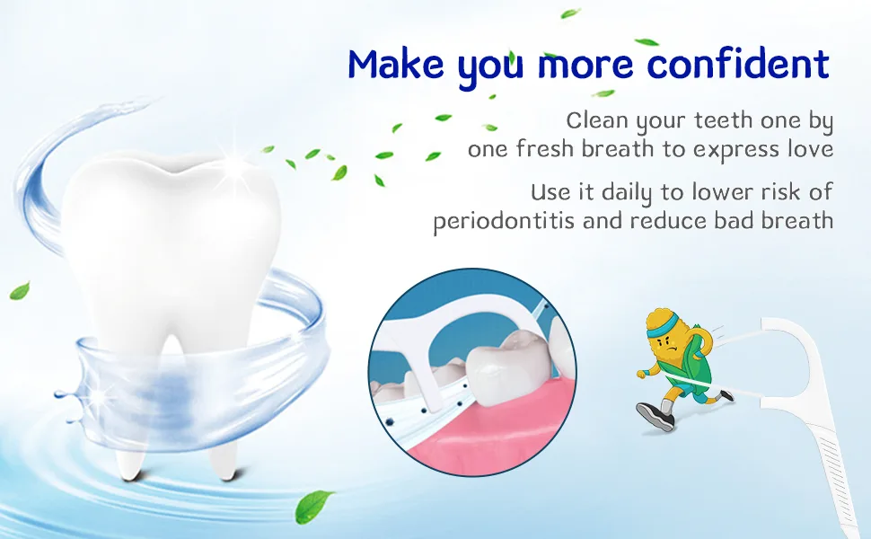 Dental Floss 88 Pieces Dental Floss Stick With Storage Box Tooth Wire/Dental Care Interdental 88.00 m (1 Pack) - product information 8