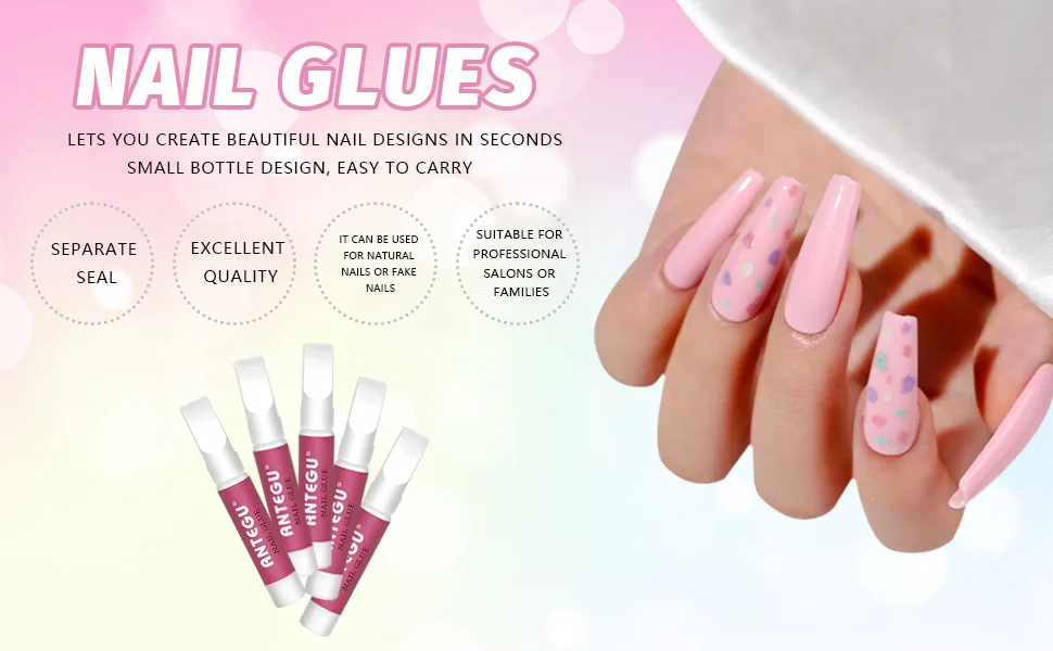 20 pieces 2g nail glue for tips extra strong nail glue for artificial nails professional nail extension for artificial nail design 20PCs - product information 1