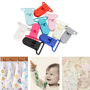 PSPSOP 10PCS pacifier clips holder braces clips plastic pacifier clips dummy pacifier holder for bite ring binky baby blankets accessories - Pacifier Clips Holders