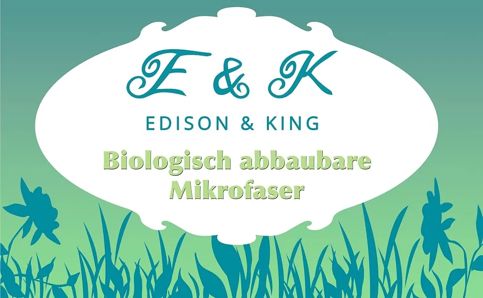 Glasses cleaning cloths in XXL format - 50% biodegradable - pack of 3 - 40 cm x 30 cm 30 x 40 cm (pack of 3) Mix - Edison & King, Logo, mikrofaser