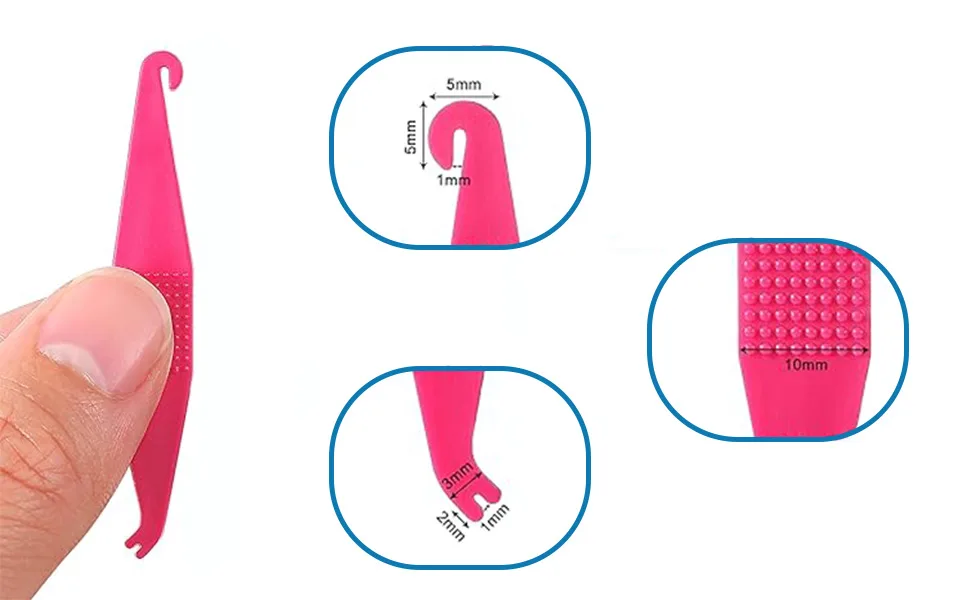 INGJIA 10pcs orthodontic elastic disposable plastic braces for braces mixed color - product information 3