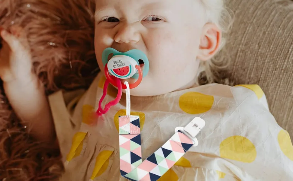 Pack of 4 baby pacifier clip pacifier with holder multi-colored washable pacifier chain (blue) - product information 6
