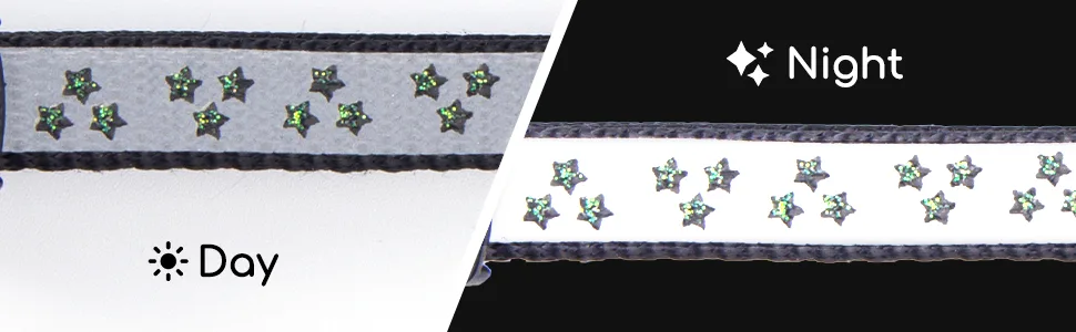 Nobleza 4 Pack Reflective Cat Collar with Safety Clasp and Bell Adjustable Collar for Cat Kitten Dogs - product information 5