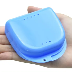 6 pieces of braces forersal box prosthesis dose retainer case orthodontic dental retainer box prosthesis storage container for bite rails - Abb. geeignete Größe