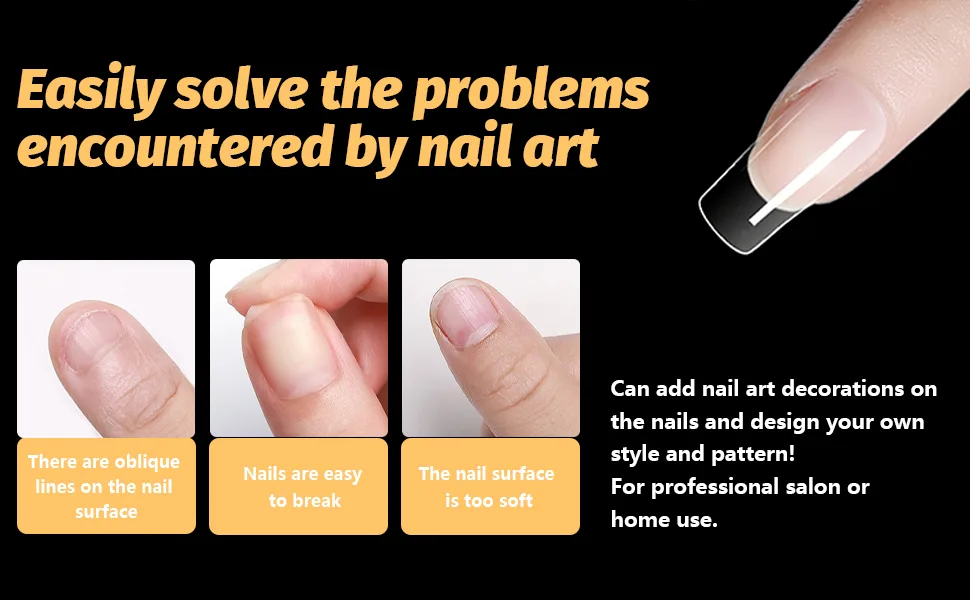 500 pieces of nail tips wrong nails tip set full cover tips for gelails clear acrylic nails artificial fingernails 12 sizes for nail studios and DIY nail art (medium square) 500PCS square - product information 2