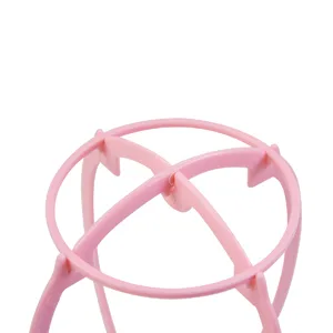 2 Pack Plastic Wig Stand 36.7 cm Foldable Wig Stand Wig Display Tool (Pink) - Perückenständer aus Kunststoff Faltbarer Perückenständer Perücken Anzeige Tool