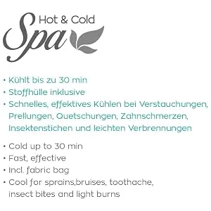 Immediate cooling compress - Small cooling pack - cooling pads gel & cold spray alternative - for bruises toothache & mosquito bites - cool pack for kinking - 5 pack - Sofort-Kühlkompresse