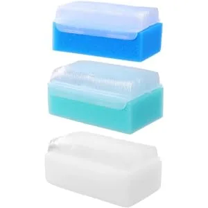 Baby Bath Sponge | Extra Soft Cradle Bonnet Brush | Silicone Massage Combs (5-Pack) 5-pack - esponjas de baño para bebes baby scalp brush cradle cap baby bath brushes for hair baby scalp brush